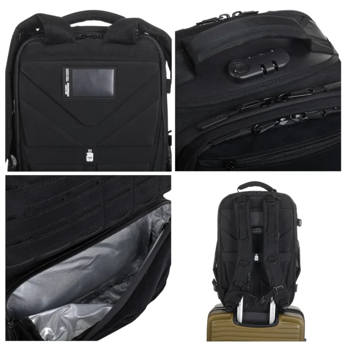 Mochila táctica Elitex Pro Series 45L Black - Imagen 3