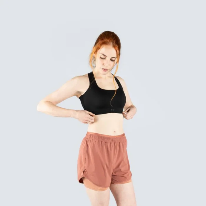 Sujetador Deportivo Top Mujer Entrenamiento Flow Mujer Seamless Moonles Negro