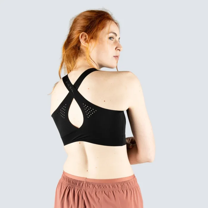 Sujetador Deportivo Top Mujer Entrenamiento Flow Mujer Seamless Moonles Negro - Imagen 2