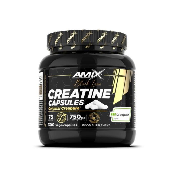 Creatina Creapure 300 Vege-Caps Black Line