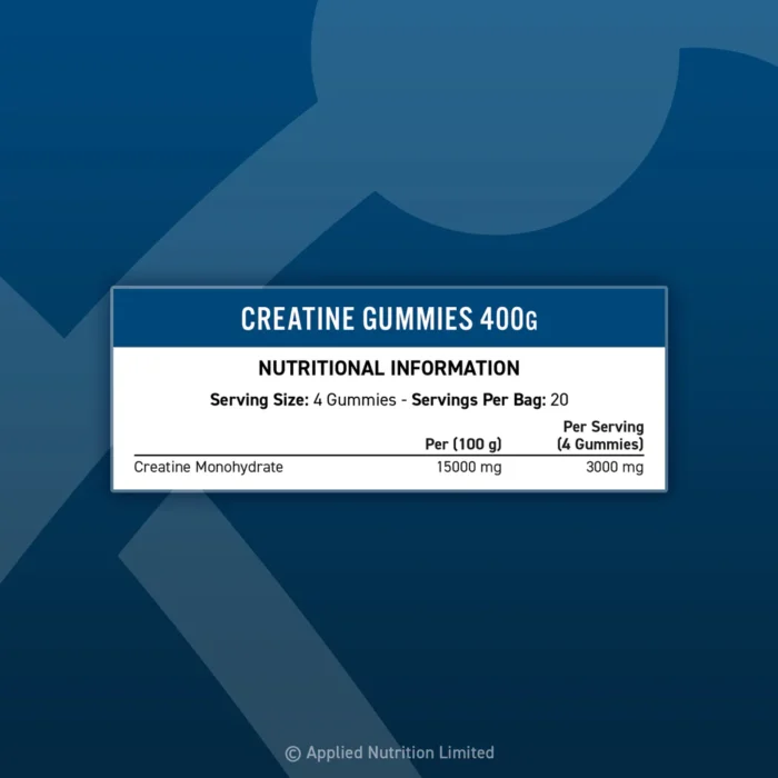 Pure Creatine Gummies (20 Servings) / Creatinas en Gominolas 80 . - Imagen 2