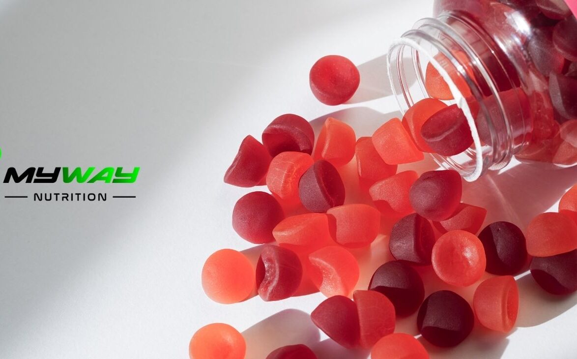 Vitaminas en gominolas y creatina masticable