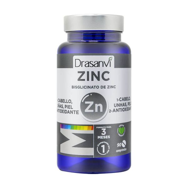Mineral Bisglicinato de Zinc 90 Comprimidos Drasanvi